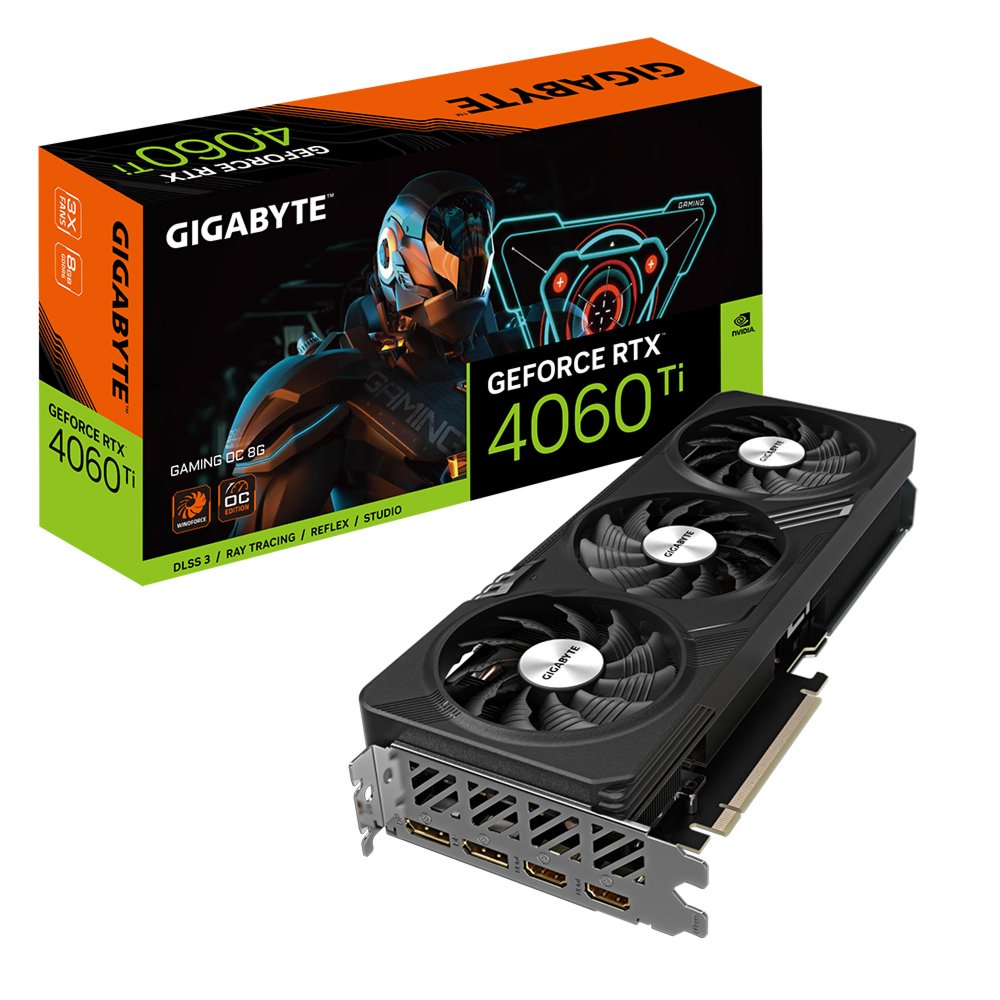 Gigabyte GeForce RTX 4060 Ti GAMING OC | 8GB GDDR6 VRAM | Videokaart | GPU | Nvidia 1 Gigabyte GeForce RTX 4060 Ti GAMING OC | 8GB GDDR6 VRAM | Videokaart | GPU | Nvidia