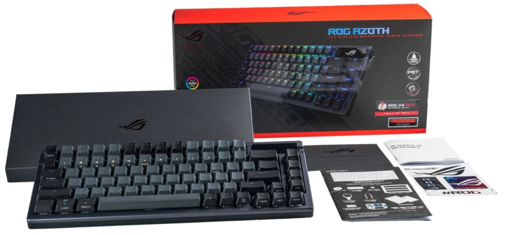 ASUS ROG Azoth RGB | ROG NX Red Draadloos Gaming Toetsenbord | QWERTY US 5 ASUS ROG Azoth RGB | ROG NX Red Draadloos Gaming Toetsenbord | QWERTY US - Afbeelding 5