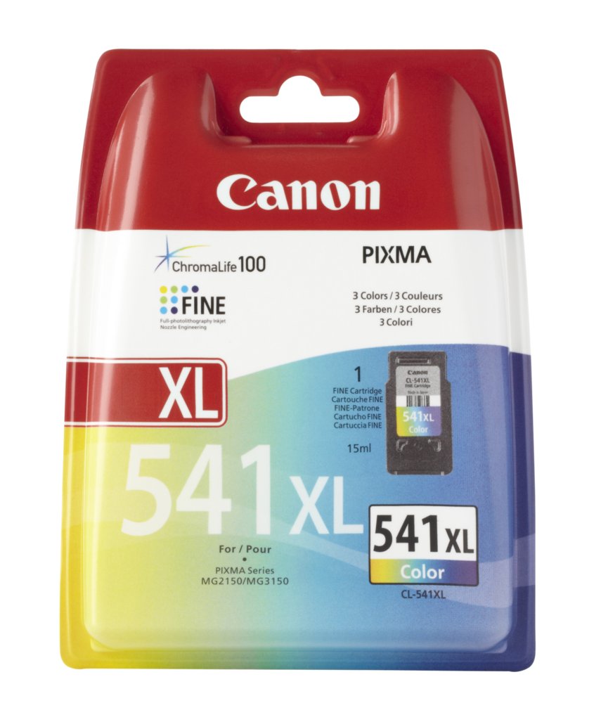 Canon CL-541 XL inktcartridge Origineel Cyaan, Magenta, Geel 1 Canon CL-541 XL inktcartridge Origineel Cyaan