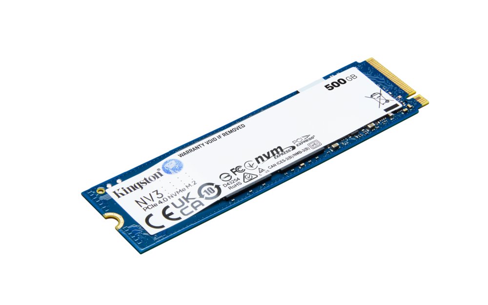 Kingston NV3 | 500GB NVMe SSD | M.2 Gen4 | 5.000MB/s Lezen | 3.000MB/s Schrijven 2 Kingston NV3 | 500GB NVMe SSD | M.2 Gen4 | 5.000MB/s Lezen | 3.000MB/s Schrijven - Afbeelding 2