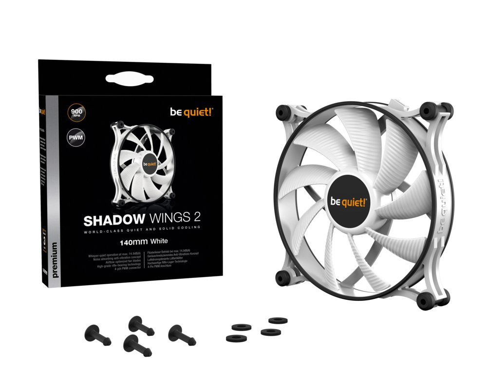 be quiet! Shadow Wings 2 | 140mm Case Fan Wit 5 be quiet! Shadow Wings 2 | 140mm Case Fan Wit - Afbeelding 5