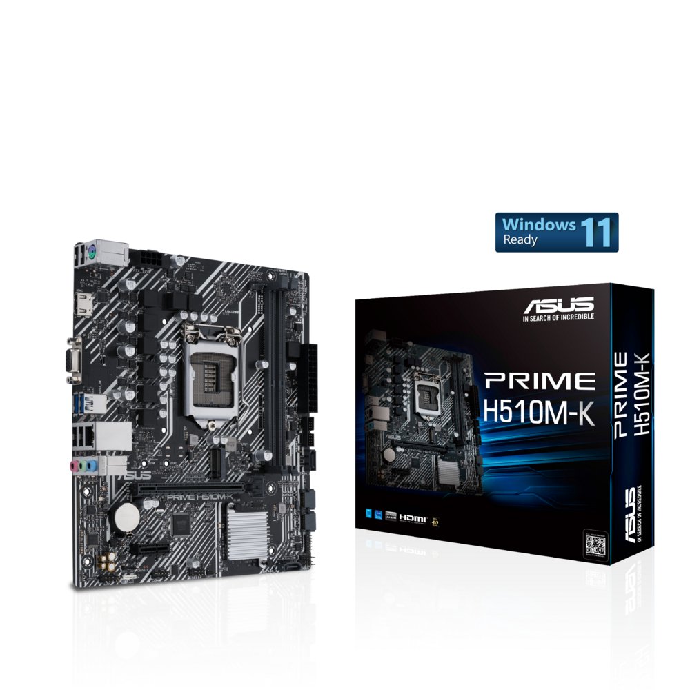 ASUS PRIME H510M-K | Socket LGA 1200 | Intel H510 | Micro-ATX | Moederbord 9 ASUS PRIME H510M-K | Socket LGA 1200 | Intel H510 | Micro-ATX | Moederbord - Afbeelding 9