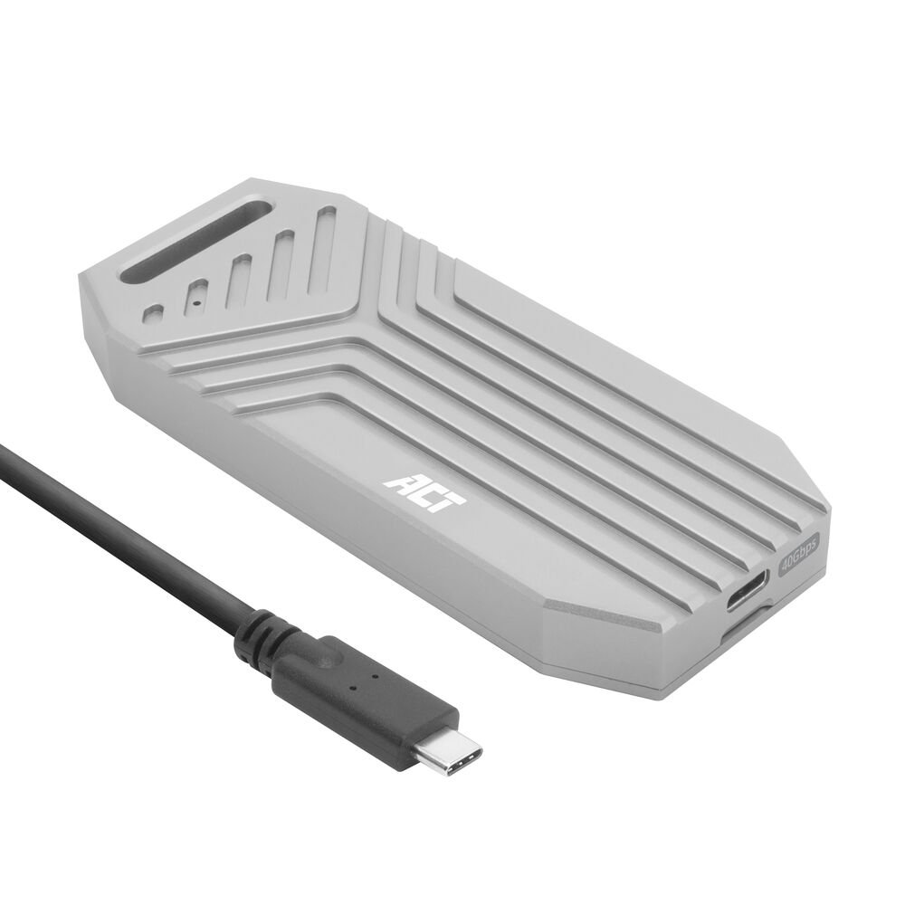 ACT USB 4.0 40 Gbit/s M.2 2280 NVMe | PCIe SSD Behuizing | Tool-Free 1 ACT USB 4.0 40 Gbit/s M.2 2280 NVMe | PCIe SSD Behuizing | Tool-Free