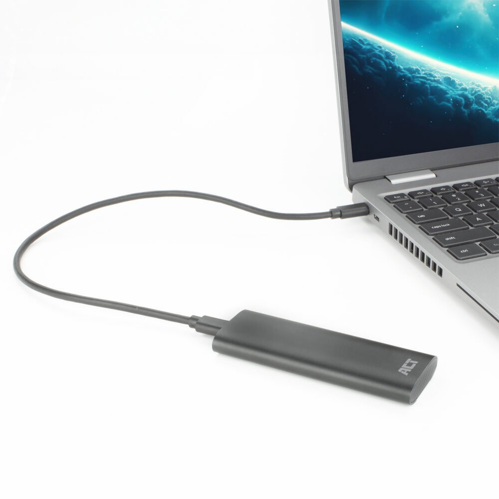 ACT AC1615 | USB-C M.2 NVMe/PCIe SSD Behuizing | Tool-Free | Aluminium | USB 3.2 Gen2 (10 Gbps) 5 ACT AC1615 | USB-C M.2 NVMe/PCIe SSD Behuizing | Tool-Free | Aluminium | USB 3.2 Gen2 (10 Gbps) - Afbeelding 5