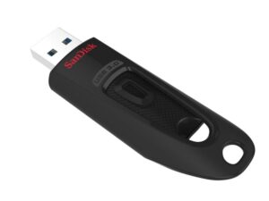 SanDisk Cruzer Ultra | 256GB USB-A 3.2 Flash Drive | tot 130 MB/s lezen | Zwart