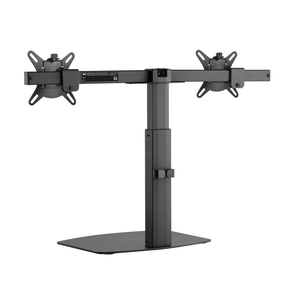ACT AC8332 | In Hoogte Verstelbare Monitor-bureausteun | Tot 27" | Max 6kg | VESA 100x100 | 2 Monitoren 3 ACT AC8332 | In Hoogte Verstelbare Monitor-bureausteun | Tot 27" | Max 6kg | VESA 100x100 | 2 Monitoren - Afbeelding 3