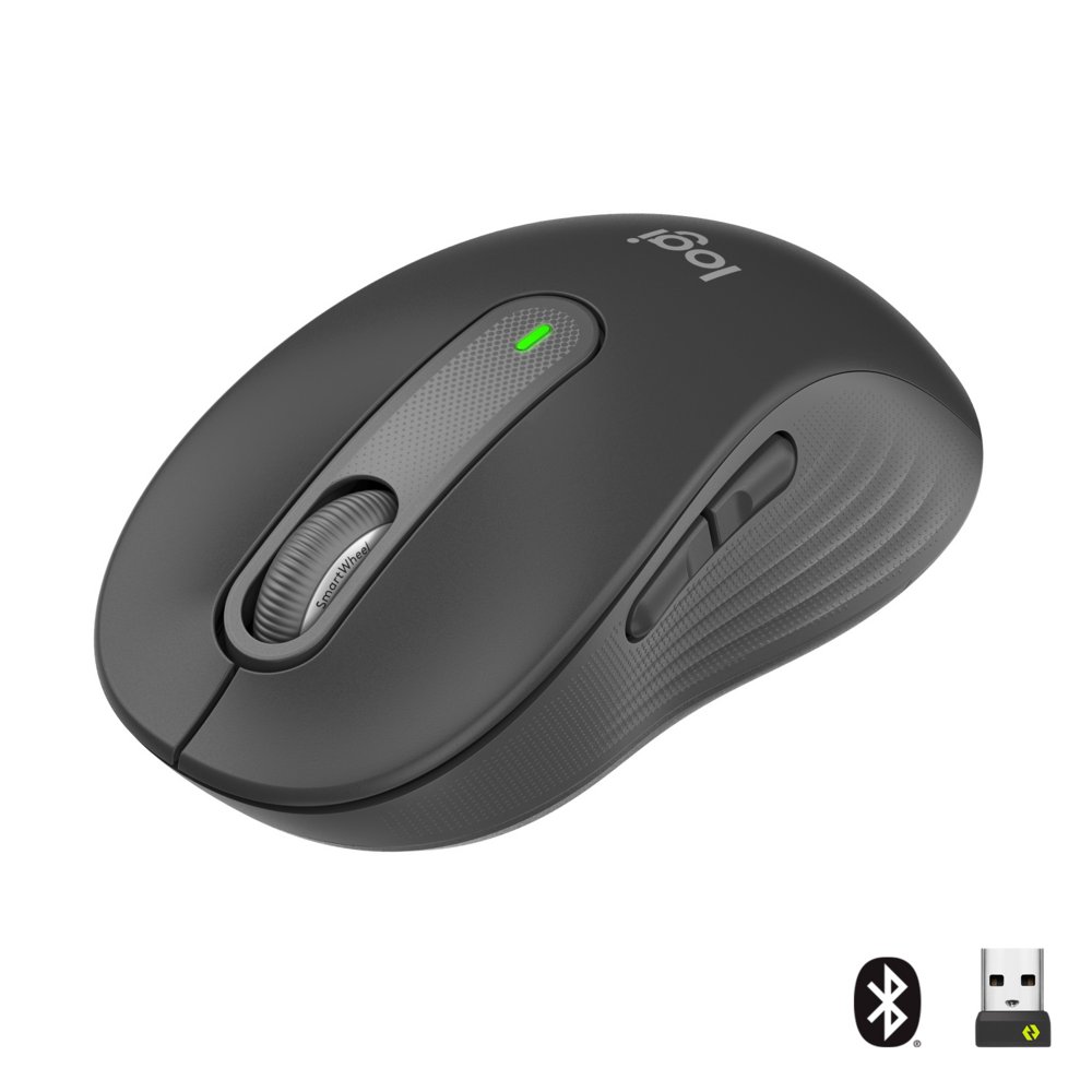 Logitech Signature M650 | Draadloze Muis | RF-Draadloos + Bluetooth | 1000 DPI | Grafiet 1 Logitech Signature M650 | Draadloze Muis | RF-Draadloos + Bluetooth | 1000 DPI | Grafiet
