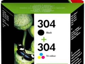 HP 304 | Originele Zwarte/Drie-Kleuren Inktcartridges | 2-Pack