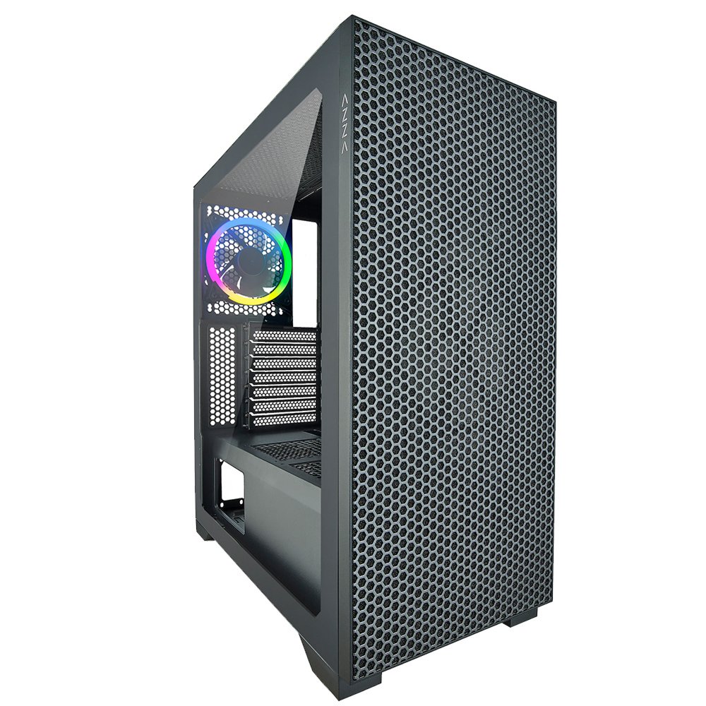Azza Hive 450 RGB | Midi Tower Case | Zwart 1 Azza Hive 450 RGB | Midi Tower Case | Zwart