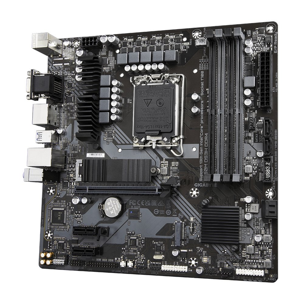 Gigabyte B760M DS3H DDR4 | Socket LGA 1700 | Intel B760 | 4xDDR4 | Micro-ATX | Moederbord 1 Gigabyte B760M DS3H DDR4 | Socket LGA 1700 | Intel B760 | 4xDDR4 | Micro-ATX | Moederbord