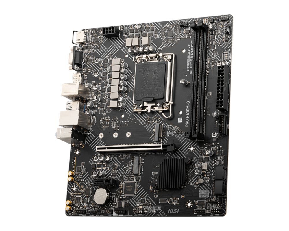 MSI PRO H610M-G | Moederbord Micro-ATX | LGA 1700 | DDR4 3 MSI PRO H610M-G | Moederbord Micro-ATX | LGA 1700 | DDR4 - Afbeelding 3