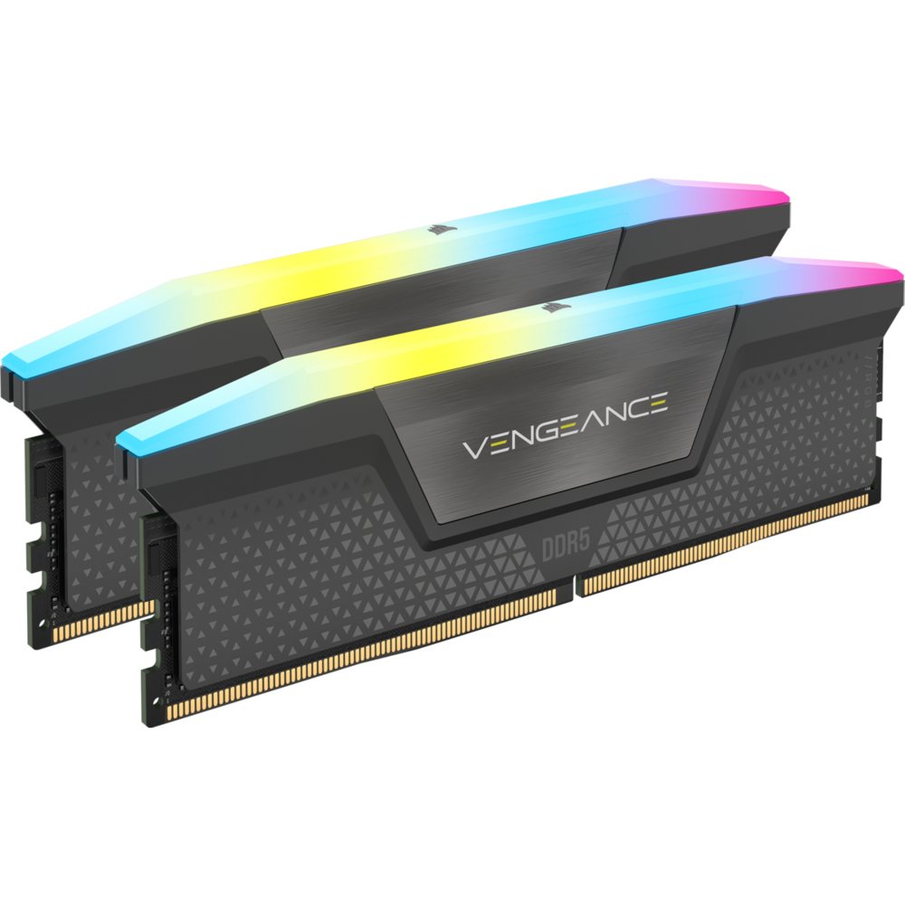 Corsair Vengeance RGB | 32GB 2x16GB DDR5 | 5200MHz | DIMM | CL40 | Geheugenmodule | RAM 1 Corsair Vengeance RGB | 32GB 2x16GB DDR5 | 5600MHz | DIMM | CL36 | Geheugenmodule | RAM
