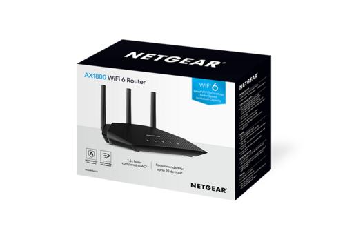 NETGEAR Nighthawk 4-Stream AX1800 | Wifi 6 Router | Gigabit Ethernet Dual-band (2.4 GHz / 5 GHz) | 1200Mbit/s 5 NETGEAR Nighthawk 4-Stream AX1800 | Wifi 6 Router | Gigabit Ethernet Dual-band (2.4 GHz / 5 GHz) | 1200Mbit/s - Afbeelding 5