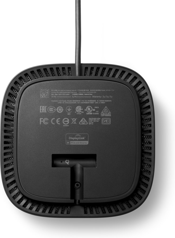 HP 5TW13AA | USB-C/A Docking Station G2 | Dual 4K Display | 100W Power Delivery | Zwart 5 HP 5TW13AA | USB-C/A Docking Station G2 | Dual 4K Display | 100W Power Delivery | Zwart - Afbeelding 5