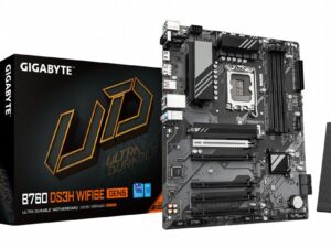 GIGABYTE B760 DS3H WIFI6E GEN5 | Intel B760 Express | LGA 1700 | ATX | DDR5 | PCIe 5.0 | WiFi 6E | 2.5GbE LAN | Moederbord