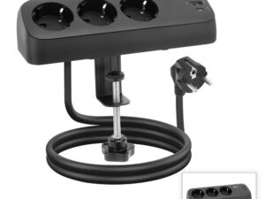 ACT AC2480 | Stekkerdoos | 3 Stopcontacten met 2x USB-A en 1x USB-C | 1