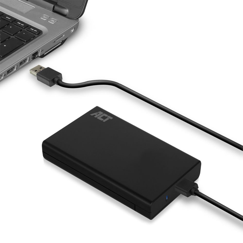 ACT AC1215 | 2,5" SATA HDD/SSD Behuizing | USB 3.2 Gen1 (5 Gbps) 4 ACT AC1215 | 2,5" SATA HDD/SSD Behuizing | USB 3.2 Gen1 (5 Gbps) - Afbeelding 4