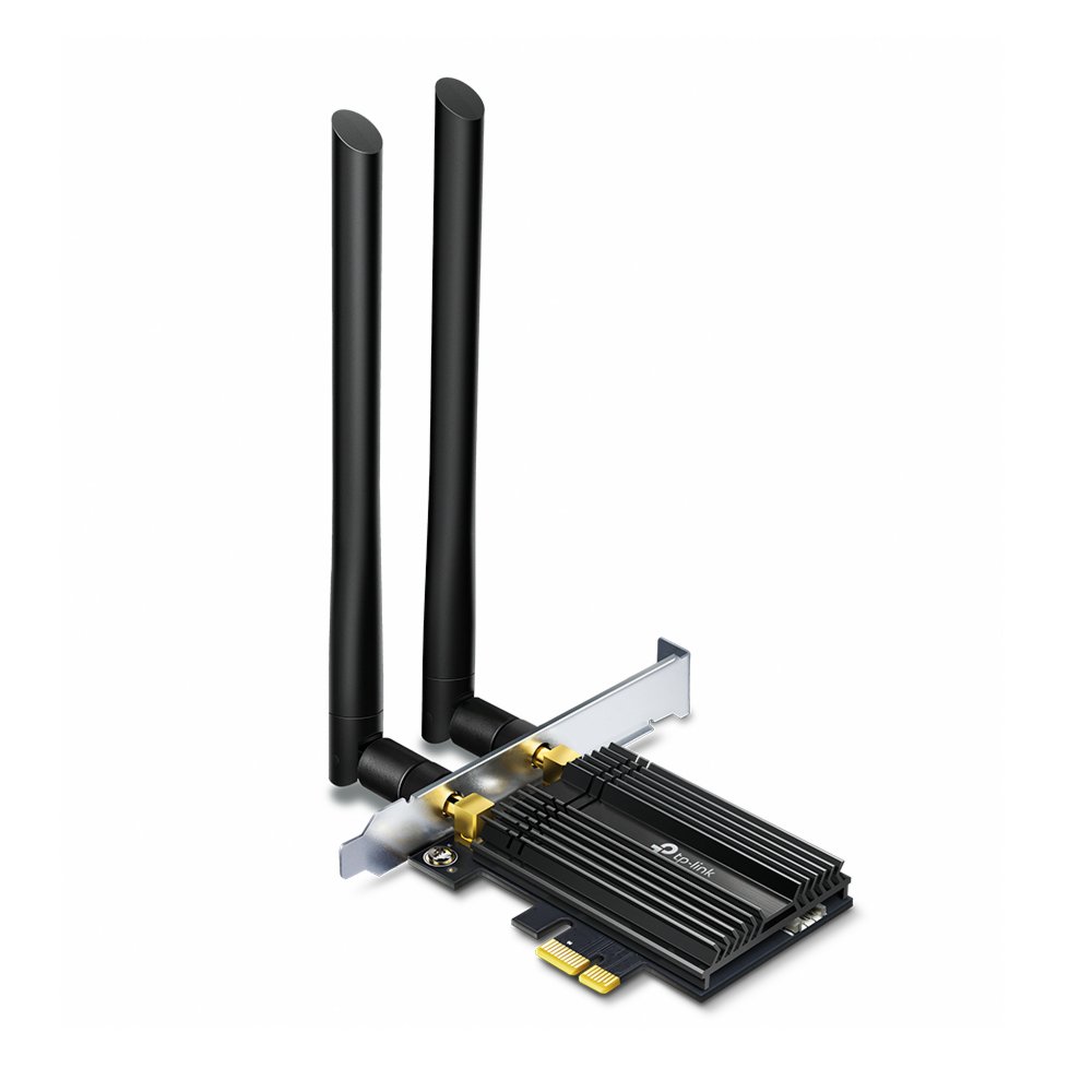 TP-Link Archer TX50E | Wi-Fi 6 PCIe Adapter | 2402 Mbps (5 GHz) + 574 Mbps (2,4 GHz) | Bluetooth 5.0 | PCIe x1 1 TP-Link Archer TX50E | Wi-Fi 6 PCIe Adapter | 2402 Mbps (5 GHz) + 574 Mbps (2