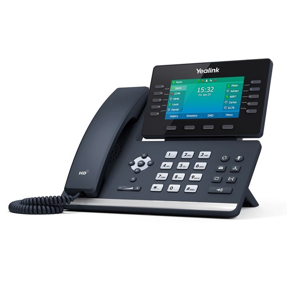 Yealink SIP-T54W | IP-Telefoon | Zwart | 10 Lijnen | 4,3" LCD | WiFi & Bluetooth 2 3" LCD | WiFi & Bluetooth