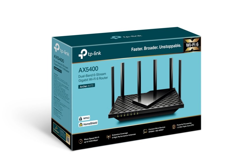 TP-Link Archer AX72 | Wifi 6 Router | Gigabit Ethernet Dual-band (2.4 GHz / 5 GHz) | 4804Mbit/s 4 TP-Link Archer AX72 | Wifi 6 Router | Gigabit Ethernet Dual-band (2.4 GHz / 5 GHz) | 4804Mbit/s - Afbeelding 4