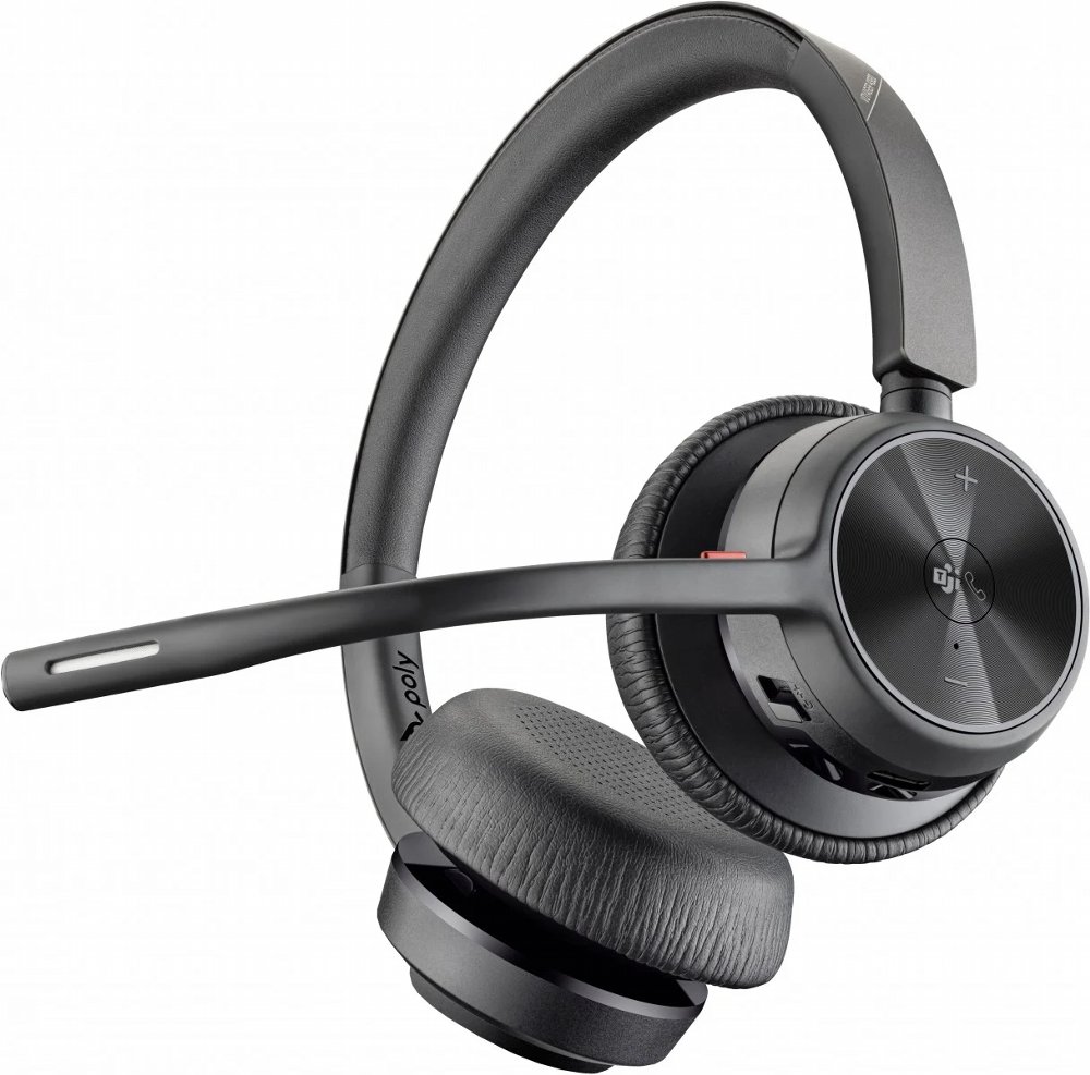 Poly Voyager 4320 MS Stereo | Bluetooth Headset | USB-A Dongle (BT700) | Zwart 3 Poly Voyager 4320 MS Stereo | Bluetooth Headset | USB-A Dongle (BT700) | Zwart - Afbeelding 3