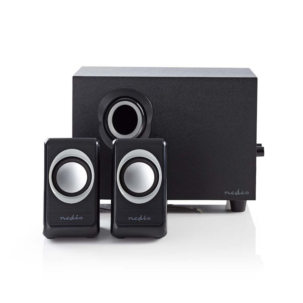 Nedis CSPR10021BK | 2.1 Luidsprekerset | 16W RMS | Zwart 1 Nedis CSPR10021BK | 2.1 Luidsprekerset | 16W RMS | Zwart