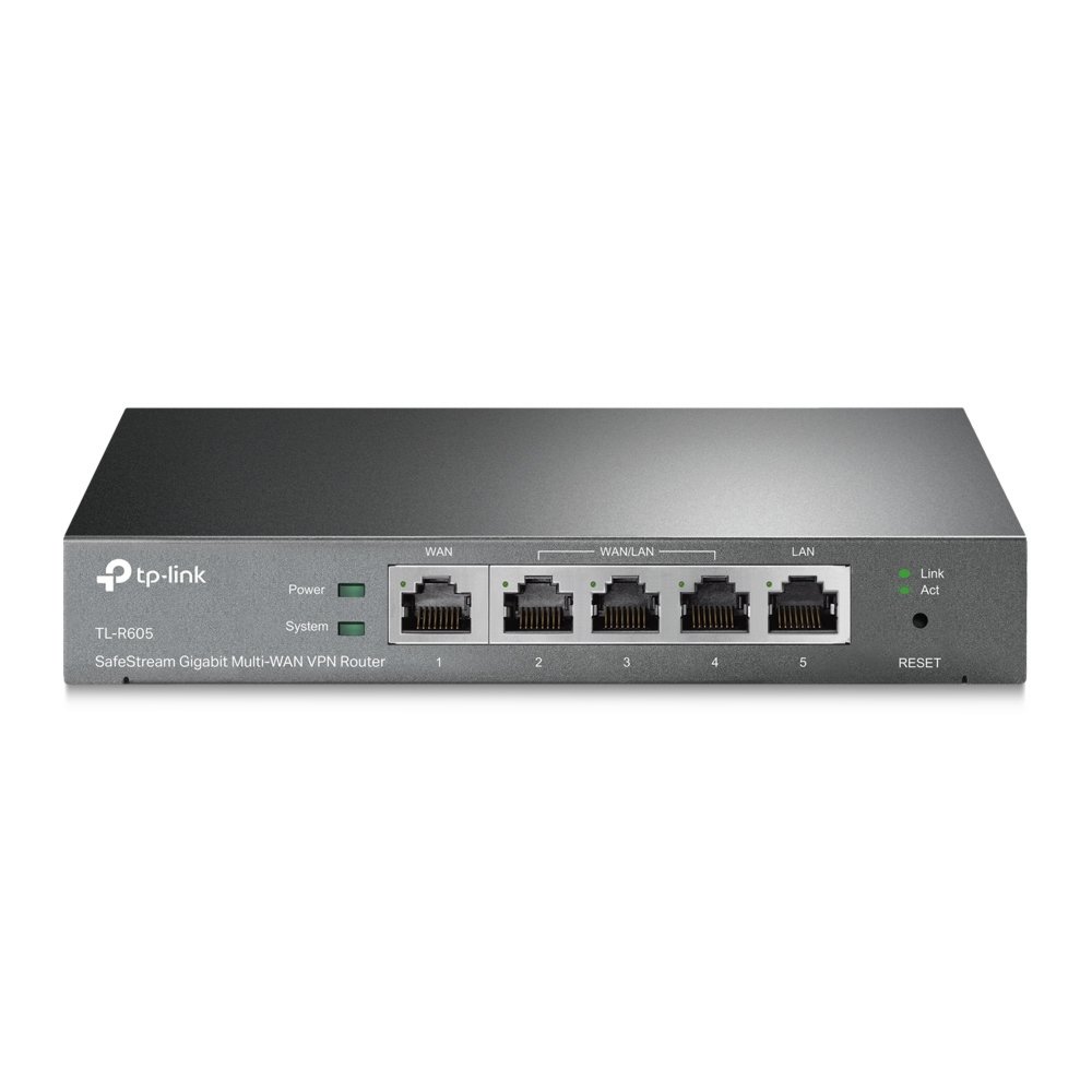 TP-Link TL-R605 | SafeStream Gigabit Multi-WAN VPN Router | 5x Gigabit-poorten | Tot 4 WAN | VPN: IPSec/OpenVPN/PPTP/L2TP | Omada SDN 1 TP-Link TL-R605 | SafeStream Gigabit Multi-WAN VPN Router | 5x Gigabit-poorten | Tot 4 WAN | VPN: IPSec/OpenVPN/PPTP/L2TP | Omada SDN