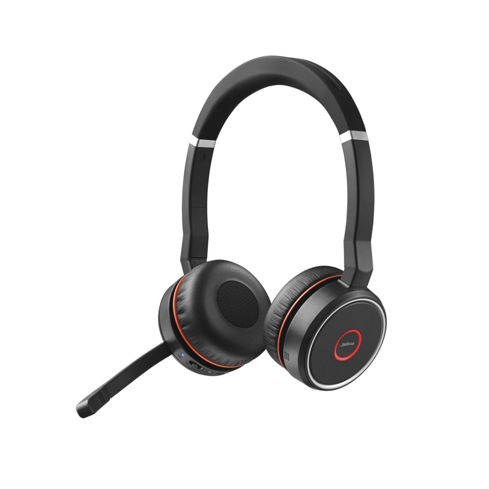 Jabra Evolve 75 | Draadloze On-Ear Stereo Headset | Bluetooth | Zwart 1 Jabra Evolve 75 | Draadloze On-Ear Stereo Headset | Bluetooth | Zwart