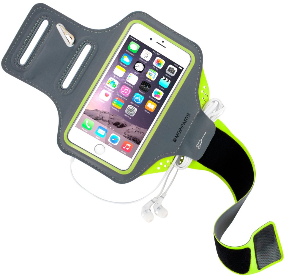 Mobiparts Comfort Fit Sport Armband | Apple iPhone 6, iPhone 6S, iPhone 7, iPhone 8 | Neon Green 3 iPhone 7