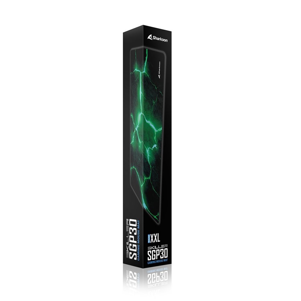 Sharkoon SKILLER SGP30 | Gaming Muismat | Zwart/Groen 4 Sharkoon SKILLER SGP30 | Gaming Muismat | Zwart/Groen - Afbeelding 4