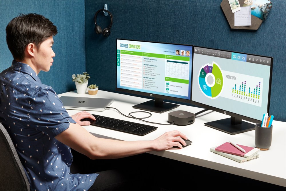 HP G5 Essential Dock | Docking Station | USB-C | Zwart 7 HP G5 Essential Dock | Docking Station | USB-C | Zwart - Afbeelding 7