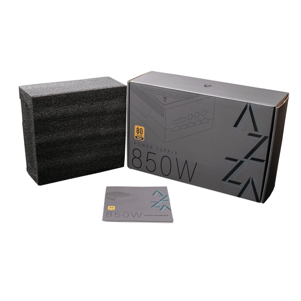 Azza PSAZ-850G14 | 850 Watt Gold ATX PSU | Power Supply | Voeding 4 Azza PSAZ-850G14 | 850 Watt Gold ATX PSU | Power Supply | Voeding - Afbeelding 4
