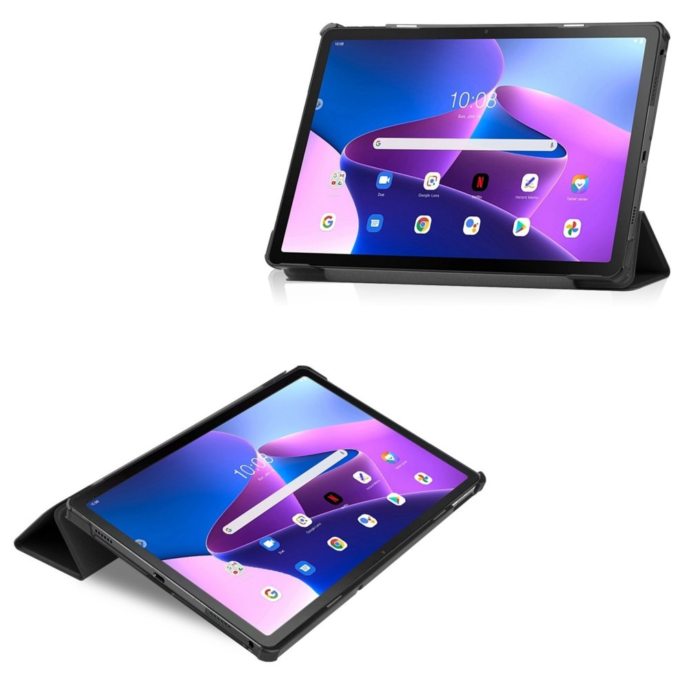 Lenovo Tab M10 Plus 10,6" Tri-Fold Book Case | Zwart 4 Lenovo Tab M10 Plus 10,6" Tri-Fold Book Case | Zwart - Afbeelding 4