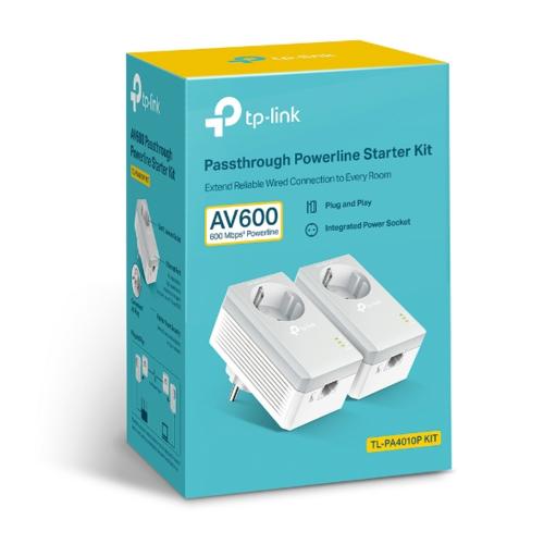 TP-Link TL-PA4010P KIT V5 | Powerline Adapter Set | 600 Mbps | Fast Ethernet | Met Stopcontact | Wit | HomePlug AV 4 TP-Link TL-PA4010P KIT V5 | Powerline Adapter Set | 600 Mbps | Fast Ethernet | Met Stopcontact | Wit | HomePlug AV - Afbeelding 4