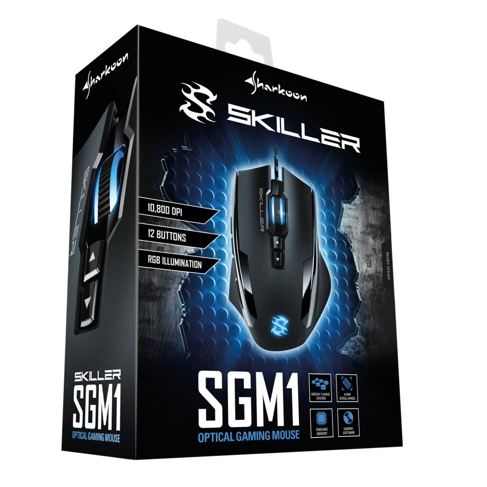 Sharkoon Skiller SGM1 | Draadloze Muis | USB-A | 10.800 DPI | Zwart 7 Sharkoon Skiller SGM1 | Draadloze Muis | USB-A | 10.800 DPI | Zwart - Afbeelding 7