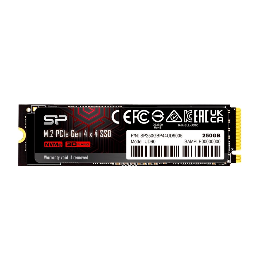 Silicon Power UD90 | 250GB NVMe SSD | M.2 Gen4 | 4.800MB/s Lezen | 4.200MB/s Schrijven 1 Silicon Power UD90 | 250GB NVMe SSD | M.2 Gen4 | 4.800MB/s Lezen | 4.200MB/s Schrijven