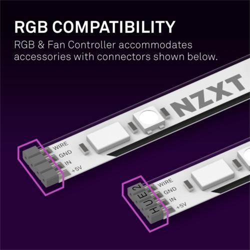NZXT AC-2RGBC-B1 | RGB & Fan Controller | 3 ventilatorkanalen 4 NZXT AC-2RGBC-B1 | RGB & Fan Controller | 3 ventilatorkanalen - Afbeelding 4