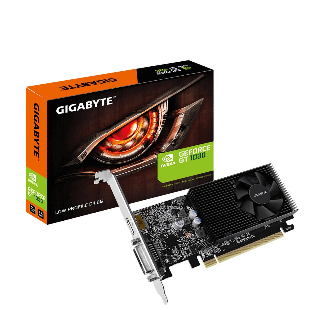 Gigabyte GeForce GT 1030 | 2GB GDDR4 VRAM | Low Profile | Videokaart | GPU | Nvidia 1 Gigabyte GeForce GT 1030 | 2GB GDDR4 VRAM | Low Profile | Videokaart | GPU | Nvidia