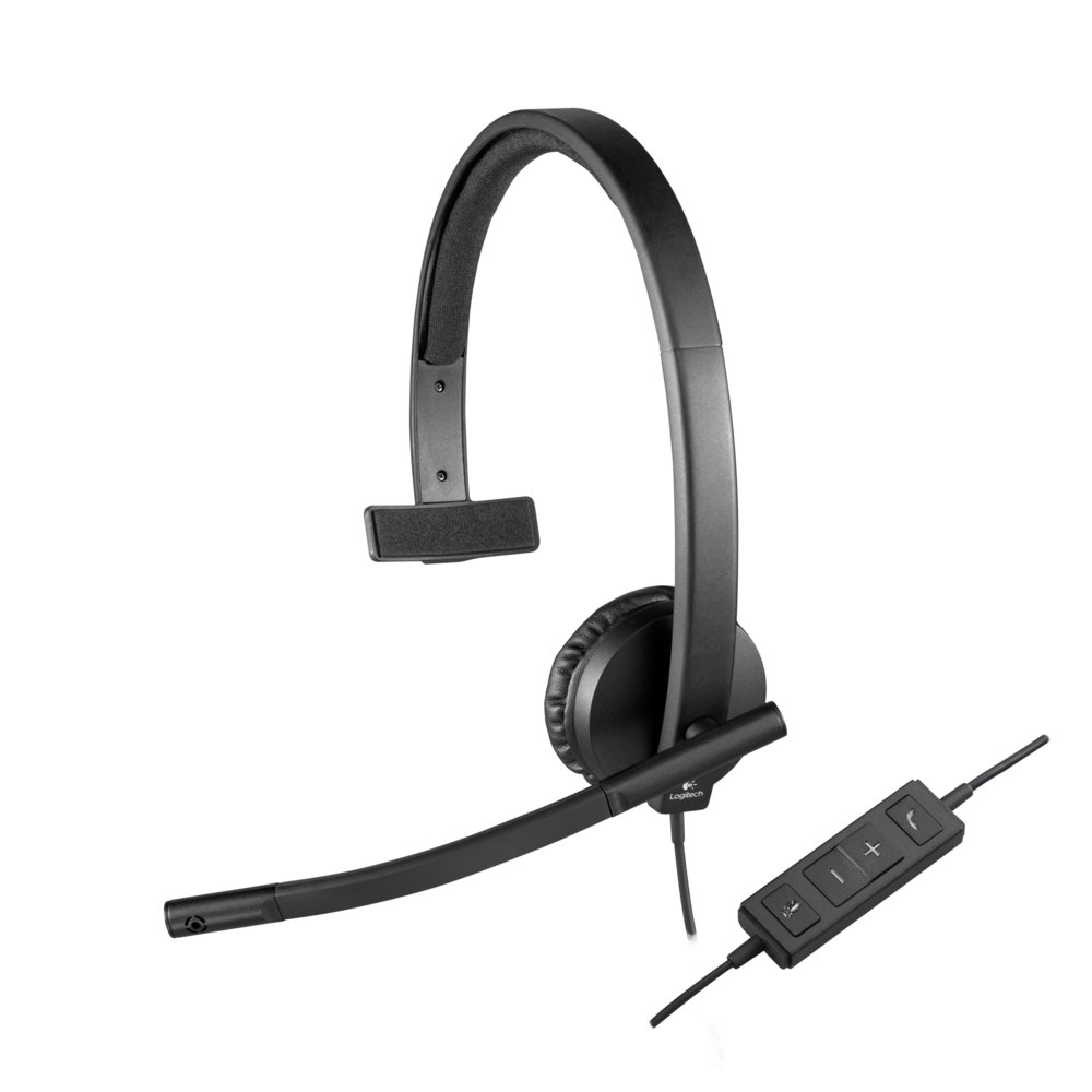 Logitech H570e | Bedrade On-ear Mono Headset | USB-A | Zwart 1 Logitech H570e | Bedrade On-ear Mono Headset | USB-A | Zwart