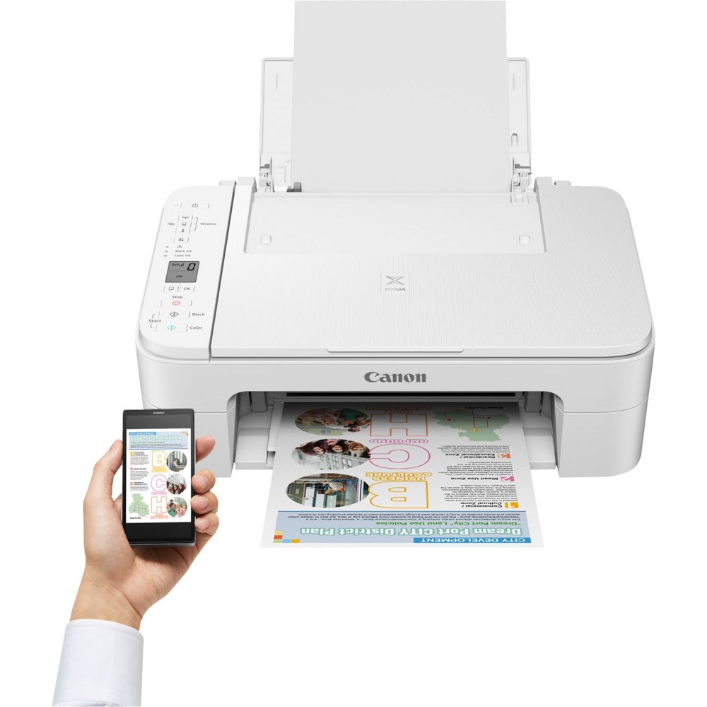 Canon PIXMA TS3351 | All-in-One Inkjetprinter | 4800 x 1200 DPI | Wi-Fi | Kleur | Wit 7 Canon PIXMA TS3351 | All-in-One Inkjetprinter | 4800 x 1200 DPI | Wi-Fi | Kleur | Wit - Afbeelding 7
