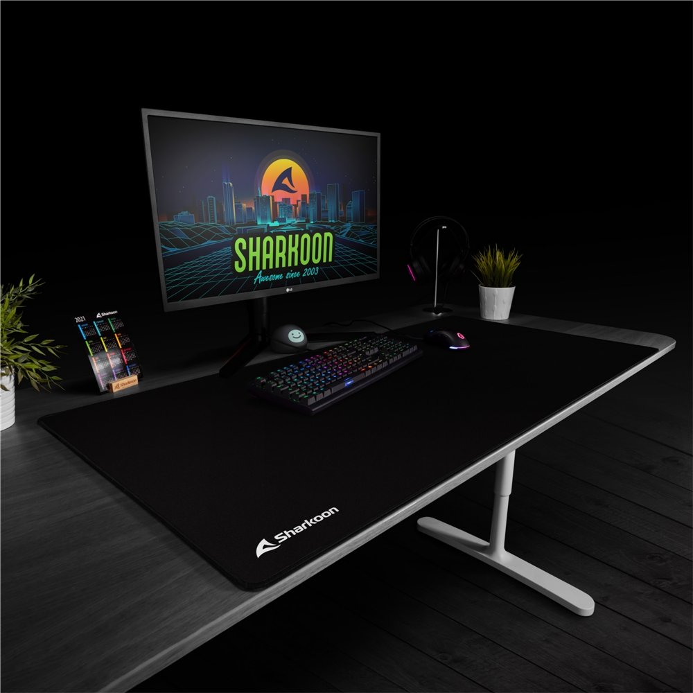 Sharkoon 1337 V2 | Big Game Muismat | Zwart 5 Sharkoon 1337 V2 | Big Game Muismat | Zwart - Afbeelding 5