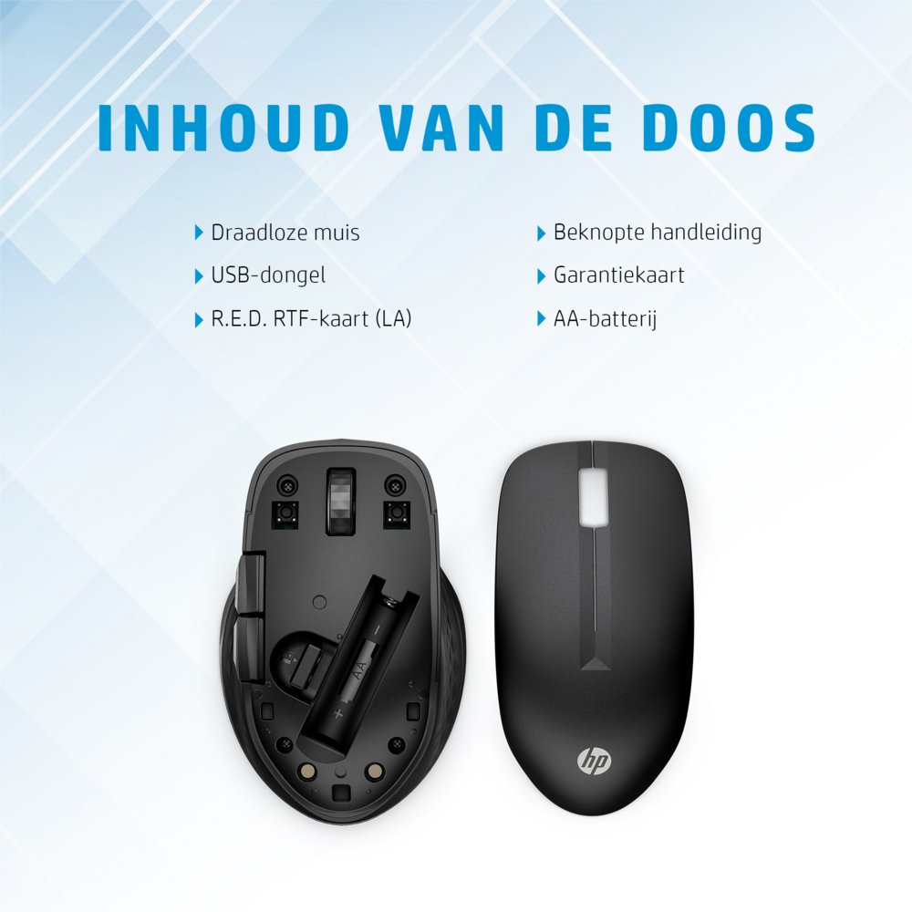 HP 430 | Multi-Device Draadloze Muis | Links- en Rechtshandig | RF + Bluetooth | 1200 DPI | Zwart 14 HP 430 | Multi-Device Draadloze Muis | Links- en Rechtshandig | RF + Bluetooth | 1200 DPI | Zwart - Afbeelding 14