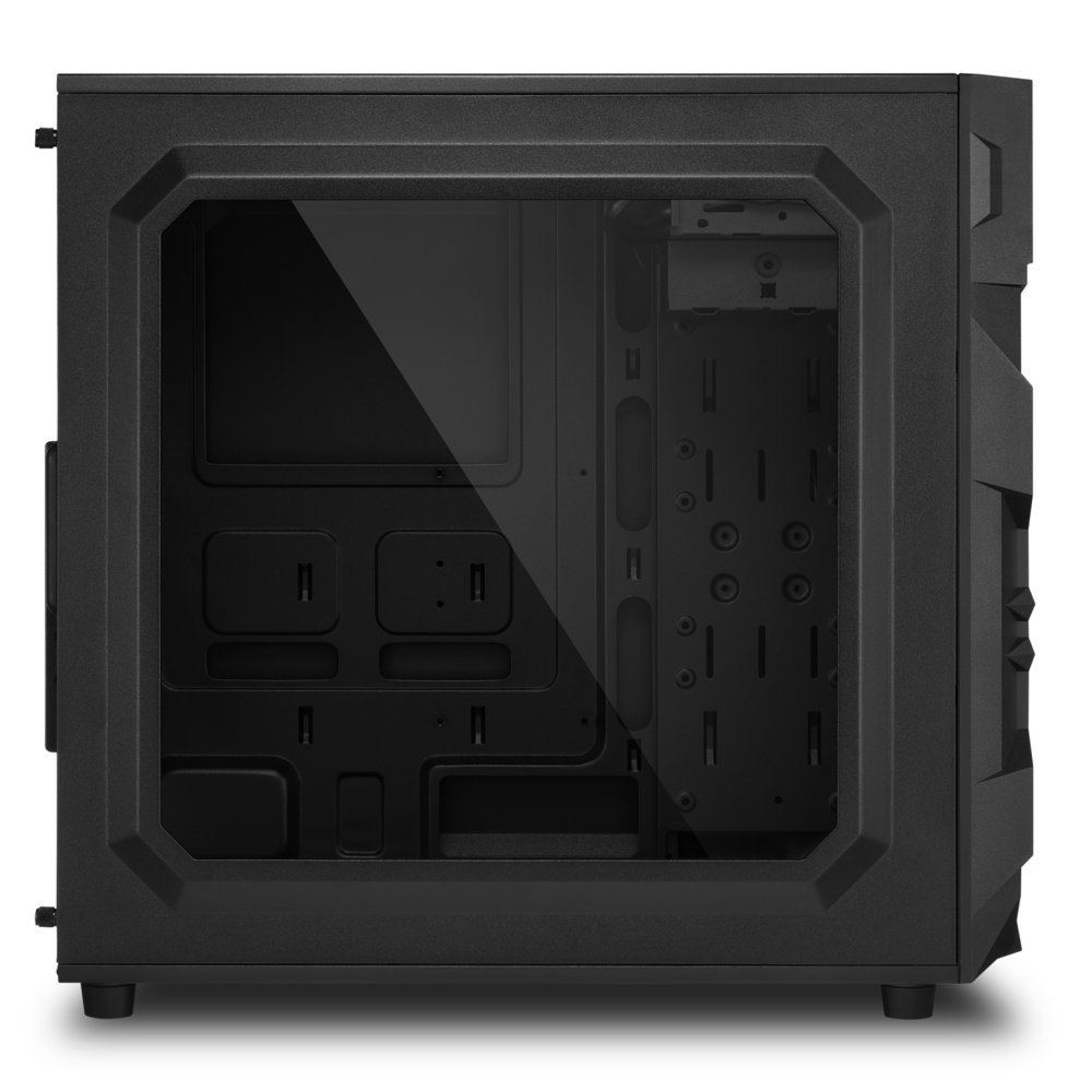 Sharkoon VG7-W RGB | Midi Tower Behuizing | Zwart | Met RGB-verlichting en Acryl Zijpaneel 3 Sharkoon VG7-W RGB | Midi Tower Behuizing | Zwart | Met RGB-verlichting en Acryl Zijpaneel - Afbeelding 3