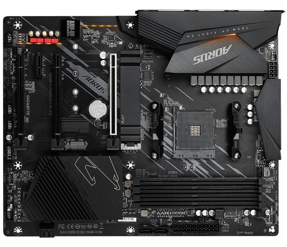Gigabyte B550 AORUS ELITE V2 | Socket AM4 | AMD B550 | 4xDDR4 | ATX | Moederbord 3 Gigabyte B550 AORUS ELITE V2 | Socket AM4 | AMD B550 | 4xDDR4 | ATX | Moederbord - Afbeelding 3