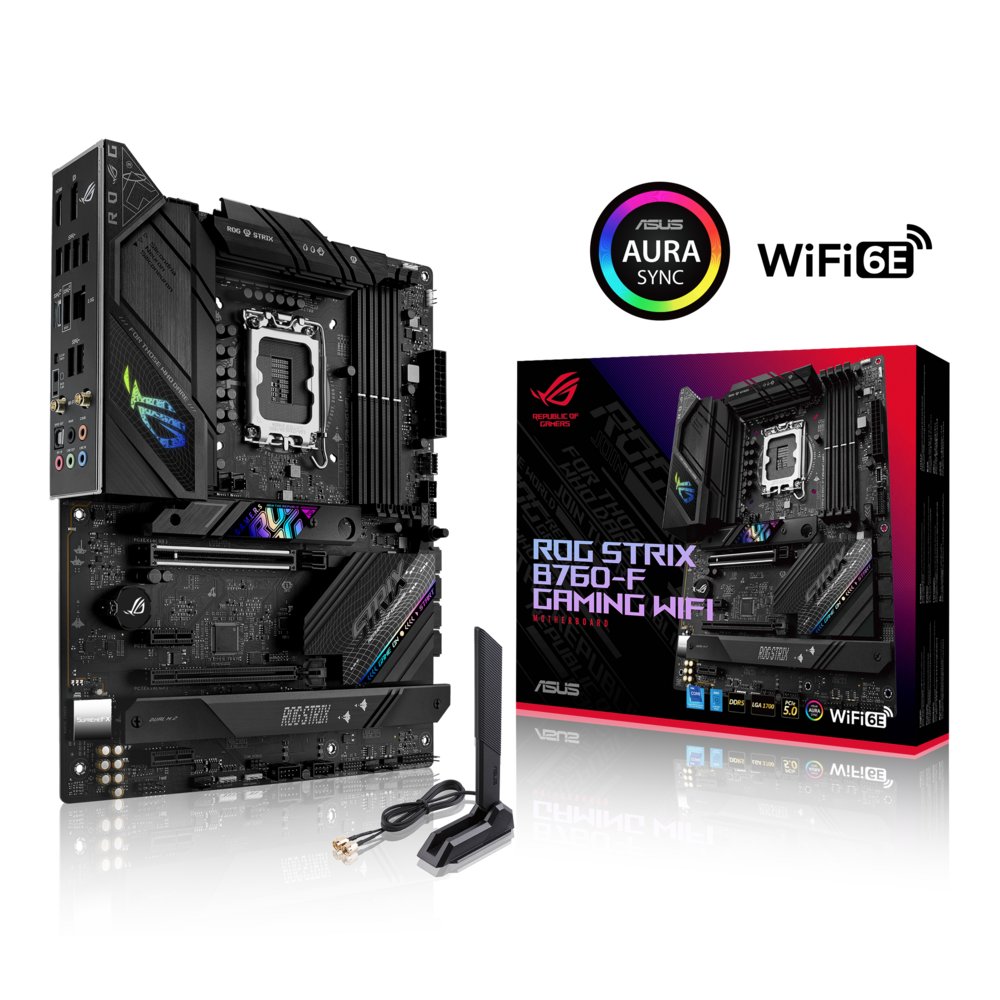ASUS ROG STRIX B760-F GAMING WIFI | Socket LGA 1700 | Intel B760 | 4xDDR5 | ATX | Moederbord 5 ASUS ROG STRIX B760-F GAMING WIFI | Socket LGA 1700 | Intel B760 | 4xDDR5 | ATX | Moederbord - Afbeelding 5