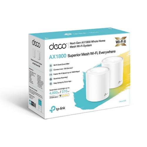 TP-Link Deco X20 (2-pack) | Dual-band WiFi 6 Mesh Router | Gigabit Ethernet | AX1800 4 TP-Link Deco X20 (2-pack) | Dual-band WiFi 6 Mesh Router | Gigabit Ethernet | AX1800 - Afbeelding 4