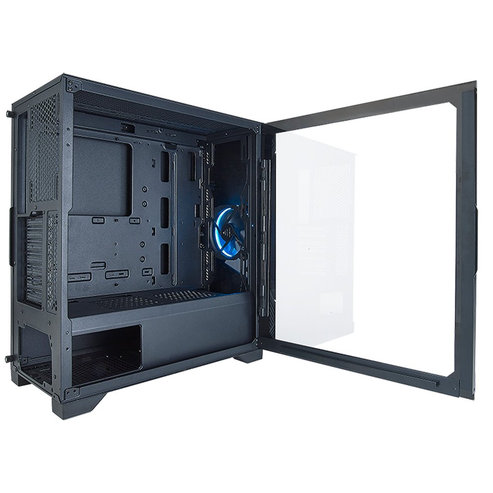 Azza Eclipse 440 ARGB | Midi Tower Case | Zwart 5 Azza Eclipse 440 ARGB | Midi Tower Case | Zwart - Afbeelding 5