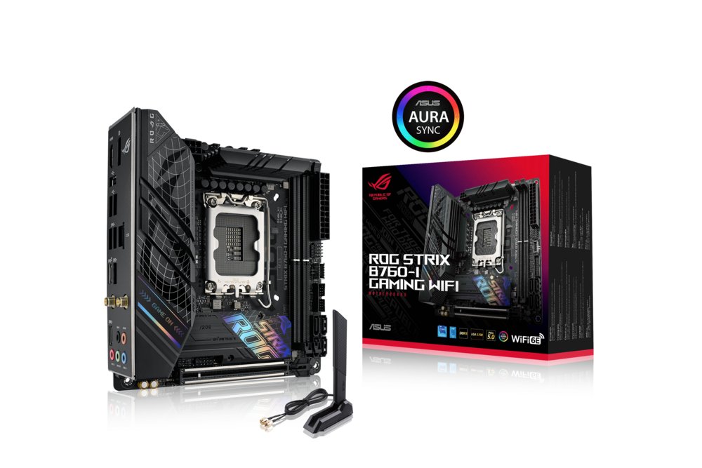 ASUS ROG STRIX B760-I GAMING WIFI | Socket LGA 1700 | Intel B760 | 2xDDR5 | Mini-ITX | Moederbord 3 ASUS ROG STRIX B760-I GAMING WIFI | Socket LGA 1700 | Intel B760 | 2xDDR5 | Mini-ITX | Moederbord - Afbeelding 3