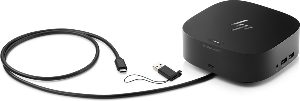 HP 5TW13AA | USB-C/A Docking Station G2 | Dual 4K Display | 100W Power Delivery | Zwart 3 HP 5TW13AA | USB-C/A Docking Station G2 | Dual 4K Display | 100W Power Delivery | Zwart - Afbeelding 3
