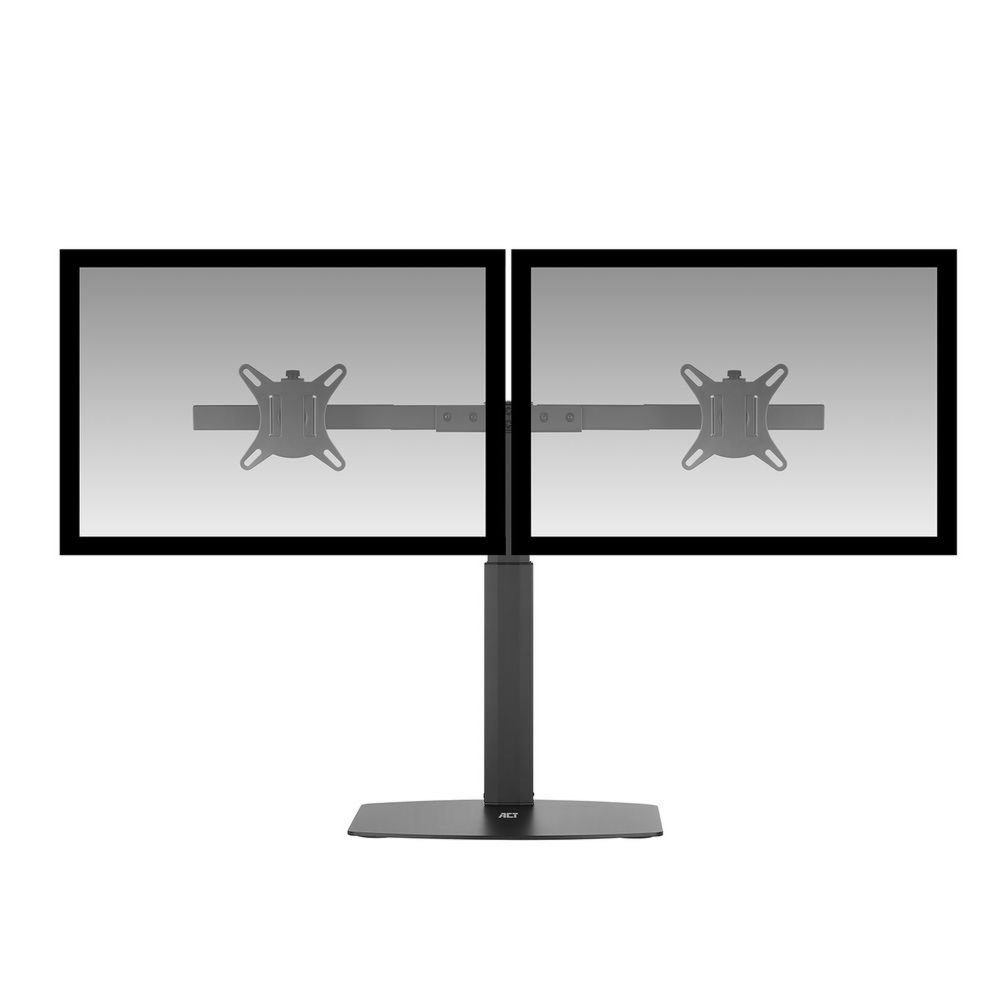 ACT AC8332 | In Hoogte Verstelbare Monitor-bureausteun | Tot 27" | Max 6kg | VESA 100x100 | 2 Monitoren 2 ACT AC8332 | In Hoogte Verstelbare Monitor-bureausteun | Tot 27" | Max 6kg | VESA 100x100 | 2 Monitoren - Afbeelding 2
